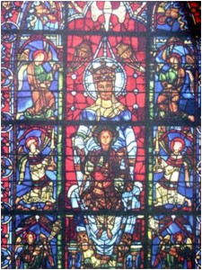 Figura 17: Vitral da Capela de Notre de La Belle Verrière ; França