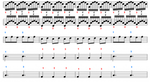Exemplo Musical  30: continuação da 3ª seção após as sextinas, Vessel